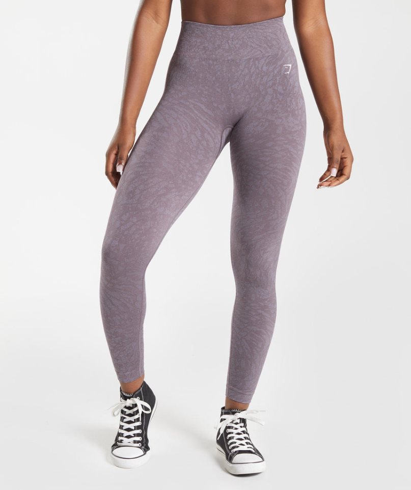 Legginsy Gymshark Adapt Animal Seamless Damskie Fioletowe | PL 056YCM